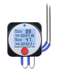 Термометр электронный пищевой В7-308А погружной (проникающий) с датчиками выносного исполнения и со встроенным магнитом с поверкой